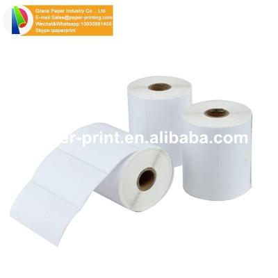 China Inch 4x2 102x51mm Barcode Label Heat Sensitive Self Adhesive Thermal Transfer Sticker Roll for sale