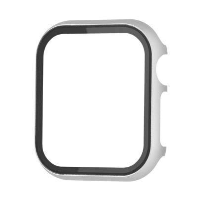 China Fashion/Popular Matte Plastic Bumper Hard Frame Case Tempered Glass Film Screen Protector Cover For Apple Watch for sale