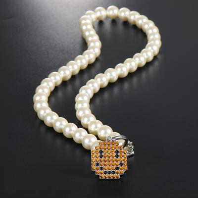 China Dropshipping Dainty Pearl Beads Hiphop Verena Chokers Jewelry Ball Chain Gold Plated Men Women Baroque Necklace Freshwater Pearl Necklace for sale