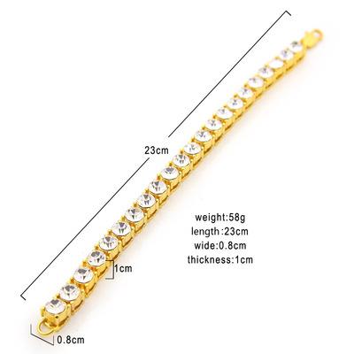 China High Quality NC Non-fading Diamond Stainless Steel Tennis Zircon Bracelet With CZ for sale