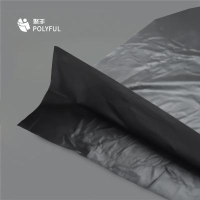 China Large Recyclable Wholesale Biodegradable Black Plastic Trash Bags Large Capacity Garbage Bag for sale