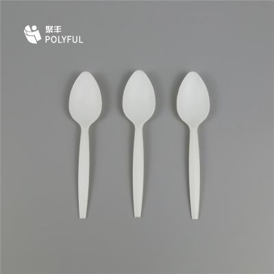 China Degradable disposable fork and smooth biodegradable tableware spoon for sale