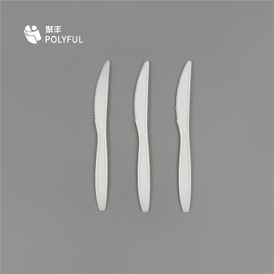 China Smooth Biodegradable tableware Disposable Cutlery Knife for sale