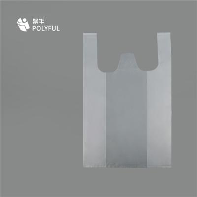 China Disposable degradable plastic bag shopping bag packaging bag for sale