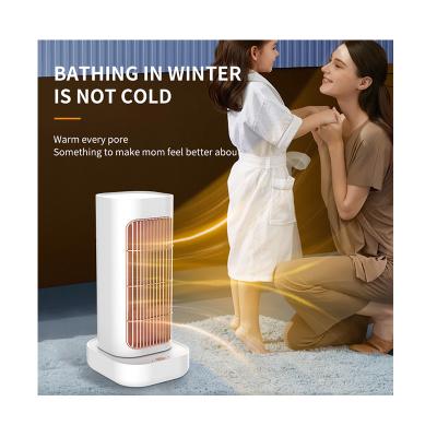 China Wind power: 2 gears Smart Adjust Head Shaking portable Heater fan mini split air conditioner PTC ceramic electric heater for room for sale