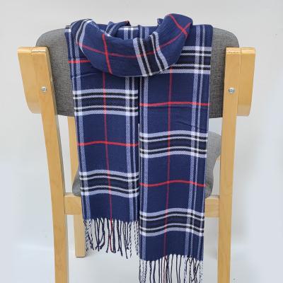 China 2022 popular new plaid business scarf winter warm men's and women's cashmere scarf men's popular shawls printing bib factory wholesale for sale