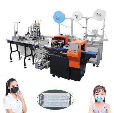 China 3Ply Servo Mask Maker Machine Full Automatic 3 Ply Nonwoven Fabric Facemask Disposable Facemask Making Machine Production Line for sale