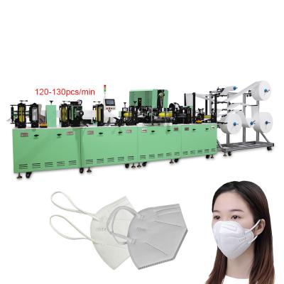 China High Production Efficiency FPP2 FPP3 KN95 N95 120pcs/min Mask Making Machine Automatic N 95 Mask Production Line KN95 Mask Machine for sale