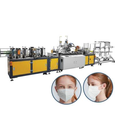 China Full Automatic High Speed ​​Production Efficiency Children KN95 Mask Machine FFP3 Child Mask Manufacturing 70-80/min for sale