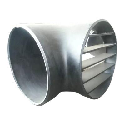 China High Temperature Resistance Custom Large diameter Carbon Steel Lateral Tee Pipe Reducing Tee Forged Welded Lateral Tee for sale