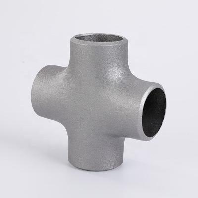 China High Temperature Resistance Carbon Steel Cross four-way Connecting Pipe Fittings Joint Butt Weld Pipe Fittings for sale