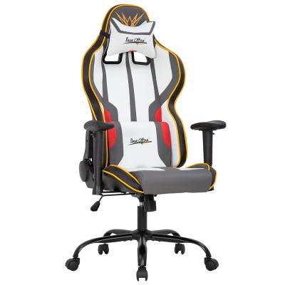 China (Size)Adjustable Ergonomic Gaming Chair Racing Chair Office Gaming Setup Game Piece Pro-gamer with Lumbar Support for sale