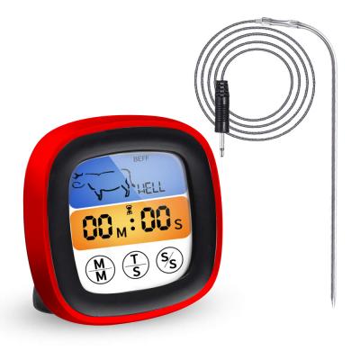 China Waterproof Portable Food Cooking Thermometer Stainless Household Meat Digital BBQ Thermometer for sale