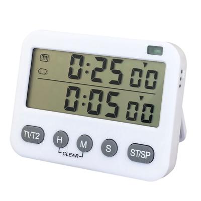 China Occasional 2 in 1 LED Alarm Timer with Function Digital Pomodoro Technique Mute Timer Clock for sale