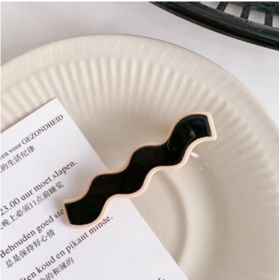 China Platypus female temperament female temperament black and white checkerboard fashion student side hair clip simple and seamless for sale