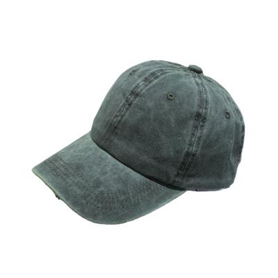 China COMMON Washed Peaked Hat Korean Denim Fabric Baseball Cap Couple Distressed Hip Hop Hats With Curved Brim for sale