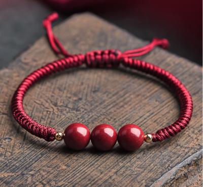 China CLASSIC Year Red Rope Bracelet Female and Male Natal Cinnabar Bracelet for sale