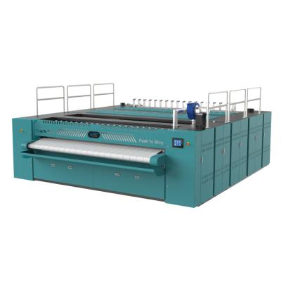 China Hot water and detergent or chemical powder to automatic cleaning chest l ironer function laundry linens ironing equipment for hotel or cloth factory ironer for sale