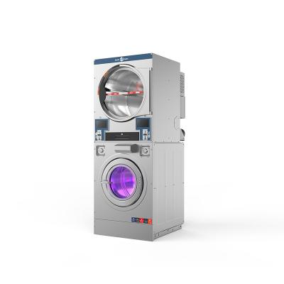 China Hotel Hospital School Laundromat 15kg Self Service Coin Operated Commercial Washing Machines With Dryer for sale