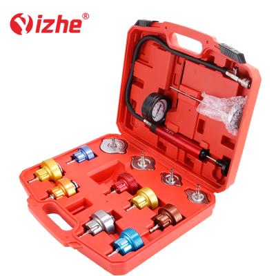 China Universal Hot Sale Universal Radiator Pressure Tester Kit 14Pc System Test Detector Cooling Tool for sale