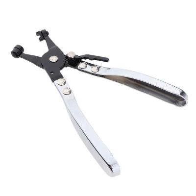 China Auto Circlip Vehicle Tools Install Ring Hand Tools 8.5 Inch 45 Degree Angle Bent Nose Hose Clamp Pliers for sale