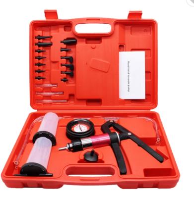 China High Quality Aluminum Pump Body 2 In 1 21 Pcs Hand Held Vacuum Pump Tester Brake Type Kit for sale