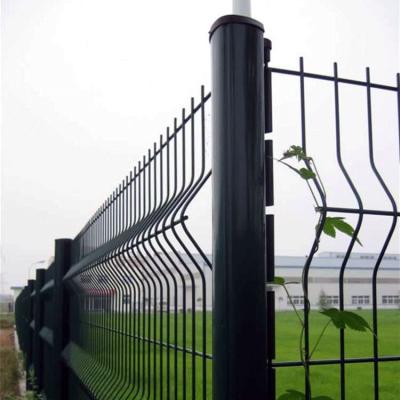 China Hot Sales Easily Assembled 3D Curved Welded Wire Mesh Panel Fence With Post for sale