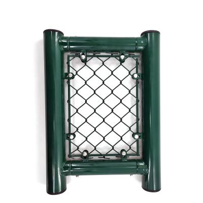 China High Quality Easily Assembled Chain Link Barrier Corner Post Chain Link Fence for sale