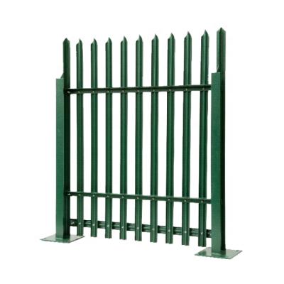 China Easily Assembled Powder Coated Iron Palisade Fencing Euro Steel Palisade Fence Manufacturer for sale