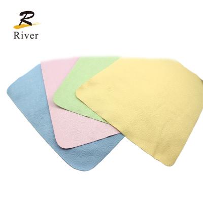 China Sustainable Logo Printed Microfiber Glass Cleaning Cloth for sale