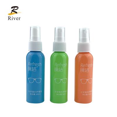 China Glasses Wholesale 60ml Customized Logo Colorful Printed Optical Lens Cleaning Spray for sale