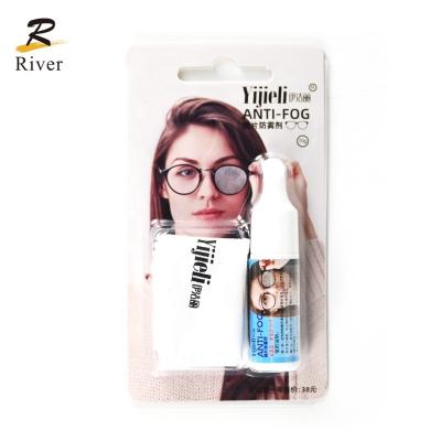 China Factory Price Custom Logo Anti-fog Glass Anti-fog Cleaning Solution With Microfiber Cloth Glasses Anti-fog Gel Kit for sale