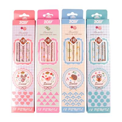 China Topsthink 12pcs Durable Custom Hexagon Cheap School HB Wooden Pencil With Eraser Top for sale