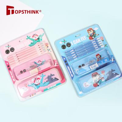 China Custom High Quality School Home Office Topsthink School Children 2B/HB Child Stationery Pencil Erasers Sets for sale