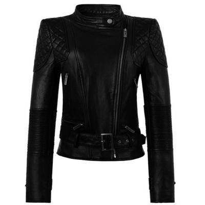 China Spring And Autumn Hot Sale Coat Top Viable Quality Keep Hot Beautiful Girls Dressed Loose Leather Jacket for sale