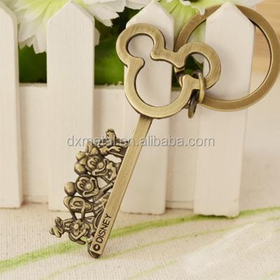 China Wholesale Promotional Gifts Business Gifts Custom Metal Key Ring Key Chain With Antique Bronze for sale