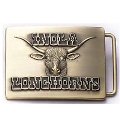 China Fashionable custom made zinc alloy logo western military cowboy belt buckle belt buckle with logo for men for sale