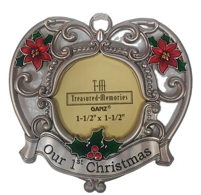 China Europe Factory Supply OEM/DEM Service Logo Metal Available Custom Personal Ornaments For Christmas Gift for sale