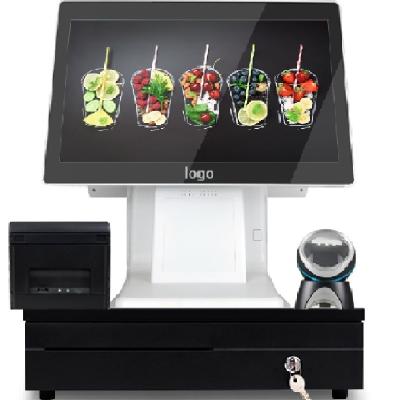 China SDK Touch Screen POS Machine Windows Android System Dual Terminal POS In Supermarket for sale