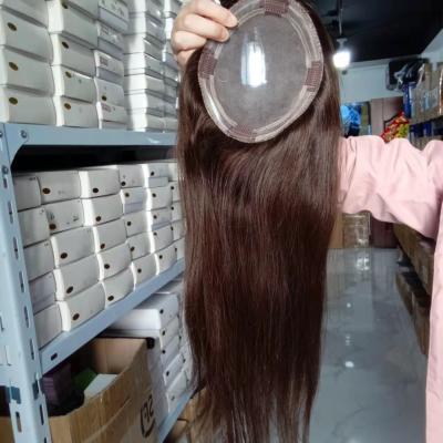 China Multi Color Womens Mono Balayage Mono Hairpiece Ombre Correction Real Hair 2111 for sale