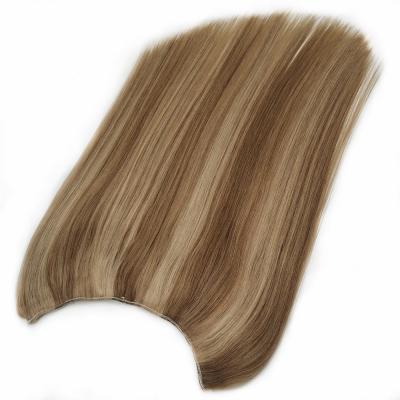 China Highlight Silky Straight Double Color Pulled Wave One Piece Clip In Hair Extension piano f lipin hair for sale