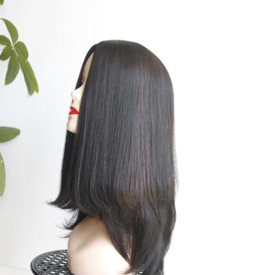 China Jewish Wigs / Silk Top Kosher Wigs With Hair Wigs Weft Jewish Wigs Kosher Wigs For Medical Use Unprocessed Hair for sale