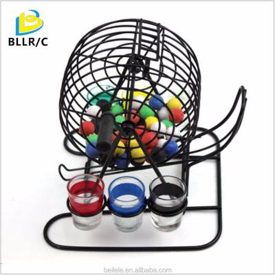 China Drinking Bingo Ball Lottery Professional Bingo Ball Lottery Metal Machine Lottery KTV Game Set Entertainment Drinking Ball for sale