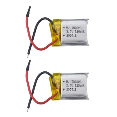 China Toys 2PCS 3.7V 220mah Lithium Battery For HS190 901HS 901S 901H X300C LF606 SG800 S9 Mini Quadcopter Accessories Remote Control Drone for sale