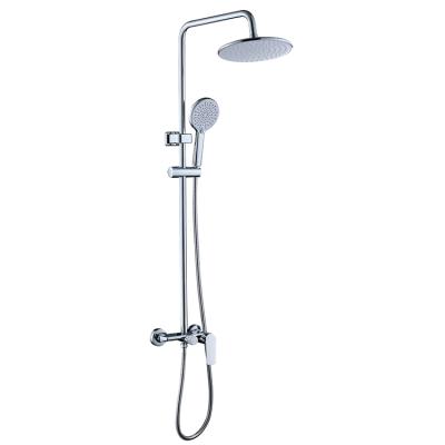 China With Hot And Cold Brass Shower System Mixer Bathroom Toilet Room Rainfall CUPC Slide Bar Bath Hand Set for sale