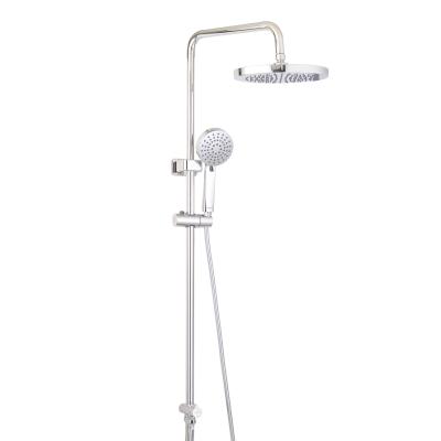 China Modern Sliding Bar Bath Rain Wall Bracket Complete Bathroom System Shower Set For Diverter Shower for sale