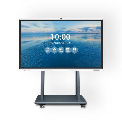 China Classroom 75 Inch Interactive Whiteboard Smart Teaching Board For Kids Conference System Remote Built-in Camera Video Conference Equipment à venda