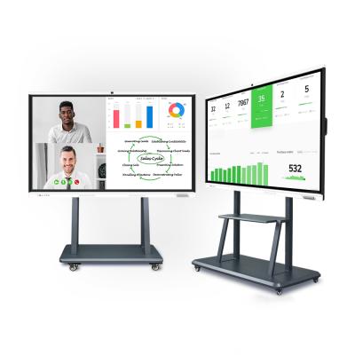 Chine Classroom 65 UHD Electronic Smart Interactive Whiteboard With Camera And Microphone For Video Conference System And Education à vendre