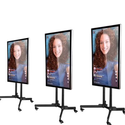 China 43 Inch Live Video Broadcast Live TV Screen Interactive Vertical Show for sale