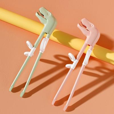 China Mini Cute Reusable Children Disposable Wholesale Early Education Training Chopsticks For Kids Cartoon Safe Studying Chopsticks for sale